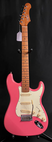 JET Guitars JS-300 Strat-Style Electric Guitar Burgundy Pink Finish