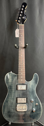G&L ASAT Deluxe Electric Guitar Transparent Black Finish (097)