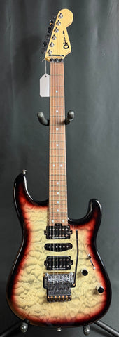 Charvel MJ San Dimas Style 1 HSH FR PF QM Electric Guitar Midnight Glow w/ Case