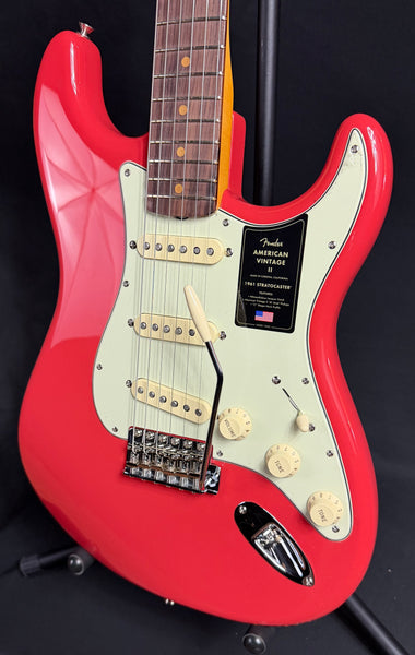 Fender American Vintage II 1961 Stratocaster Electric Guitar Fiesta Red Finish w/ OHSC