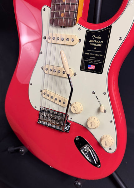 Fender American Vintage II 1961 Stratocaster Electric Guitar Fiesta Red Finish w/ OHSC
