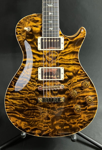 PRS Wood Library McCarty 594 Singlecut Quilt 10-Top Electric Guitar Yellow Tiger w/ Case