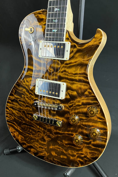 PRS Wood Library McCarty 594 Singlecut Quilt 10-Top Electric Guitar Yellow Tiger w/ Case