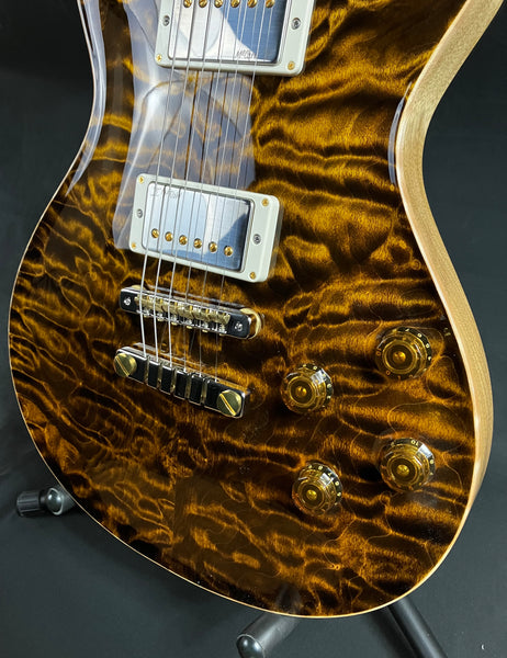 PRS Wood Library McCarty 594 Singlecut Quilt 10-Top Electric Guitar Yellow Tiger w/ Case