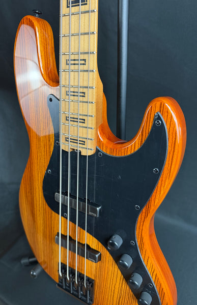 Schecter J-4 Exotic 4-String Bass Guitar Faded Vintage Sunburst Finish