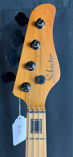 Schecter J-4 Exotic 4-String Bass Guitar Faded Vintage Sunburst Finish