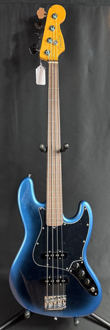 Fender American Professional II Jazz Bass Fretless 4-String Bass Guitar Dark Night w/ OHSC