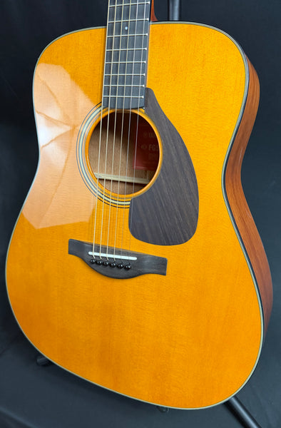 Yamaha FG5 GL Red Label Dreadnought Acoustic Guitar Gloss Vintage Natural w/ OHSC (35A)