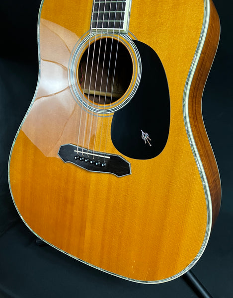 Alvarez Yairi DY-91 Flamed Koa Dreadnought Acoustic Guitar Gloss Natural w/ OHSC
