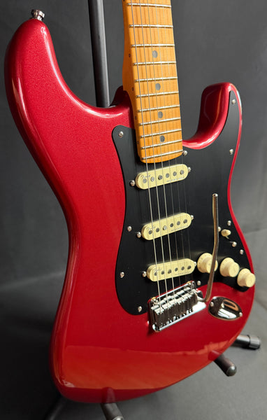 Fender American Ultra II Stratocaster Electric Guitar Sinister Red Finish w/ OHSC