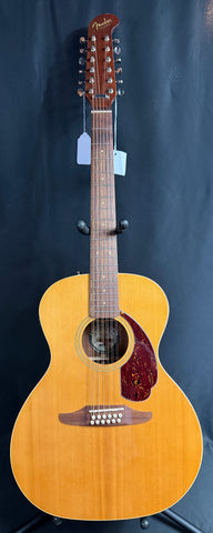 Fender Villager 12-String Acoustic-Electric Guitar Aged Natural Finish w/ Gig Bag