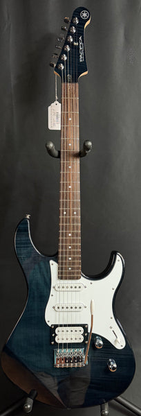 Yamaha PAC212VFM Pacifica Electric Guitar Flamed Transparent Black Finish