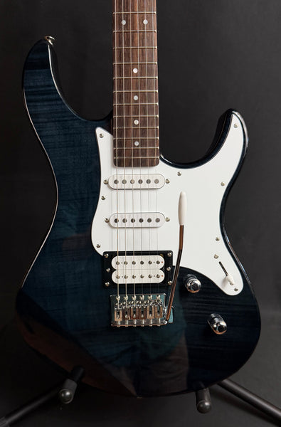 Yamaha PAC212VFM Pacifica Electric Guitar Flamed Transparent Black Finish
