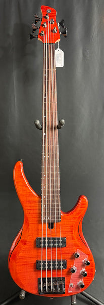 Yamaha TRBX605FM 5-String Bass Guitar Flamed Caramel Brown Finish (353)