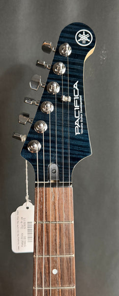 Yamaha PAC212VFM Pacifica Electric Guitar Flamed Transparent Black Finish
