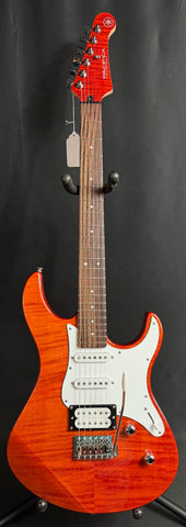 Yamaha PAC212VFM Pacifica Electric Guitar Flamed Caramel Brown Finish