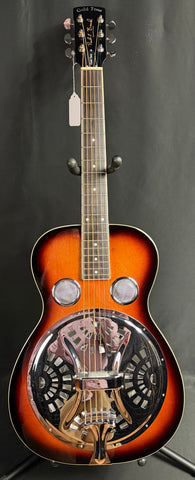 Gold Tone PBR Paul Beard Signature Round Neck Resonator Guitar Tobacco Sunburst w/ Case