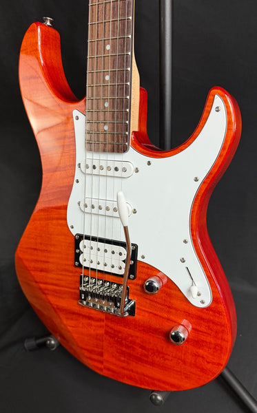 Yamaha PAC212VFM Pacifica Electric Guitar Flamed Caramel Brown Finish