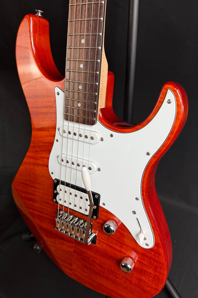 Yamaha PAC212VFM Pacifica Electric Guitar Flamed Caramel Brown Finish