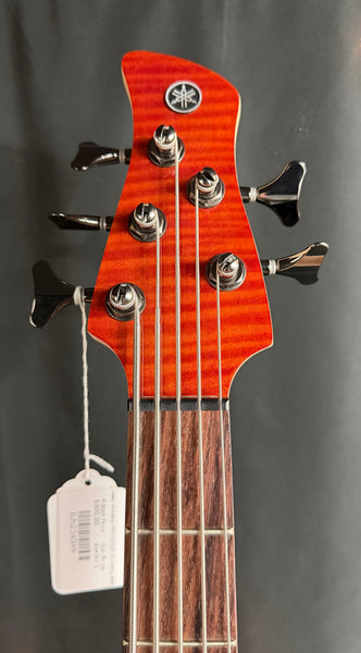 Yamaha TRBX605FM 5-String Bass Guitar Flamed Caramel Brown Finish (049)