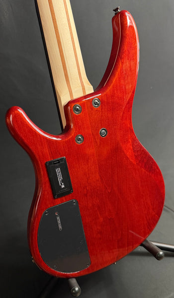 Yamaha TRBX605FM 5-String Bass Guitar Flamed Caramel Brown Finish (049)
