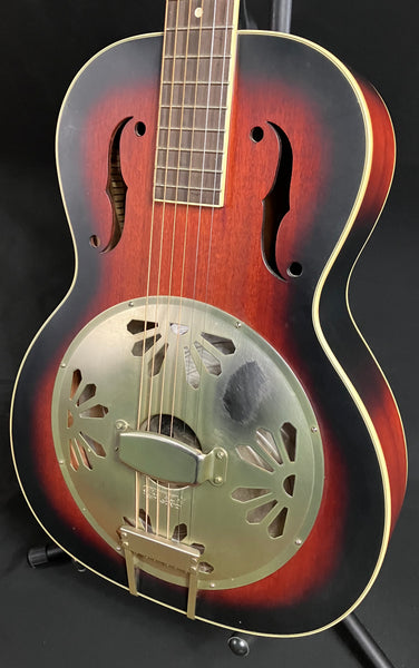 Gretsch G9240 Alligator Round Neck Resonator Guitar Vintage Sunburst