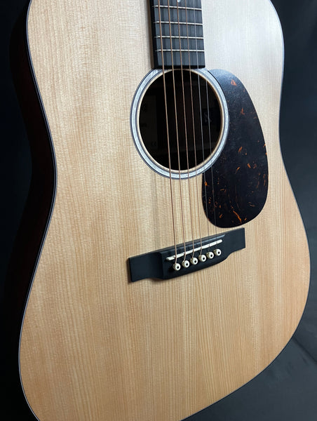 Martin D-10E Dreadnought Acoustic-Electric Guitar Natural Satin w/ Soft Case
