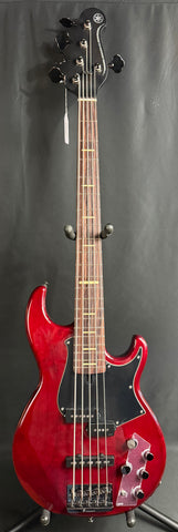 Yamaha BB735A Broad Bass 5-String Bass Guitar Fired Red Finish w/ Gig Bag (316)