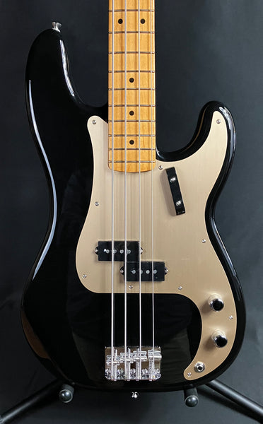 Fender Vintera II '50s Precision Bass 4-String Bass Guitar Gloss Black w/ Gig Bag
