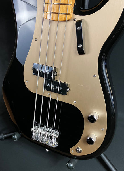 Fender Vintera II '50s Precision Bass 4-String Bass Guitar Gloss Black w/ Gig Bag