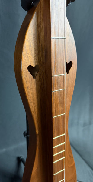 McSpadden SH12WW Mountain Dulcimer Standard Scroll Hourglass Natural Walnut w/ Gig Bag