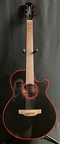 Takamine GF49CE FXC Concert Cutaway Acoustic-Electric Guitar Cosmic Black