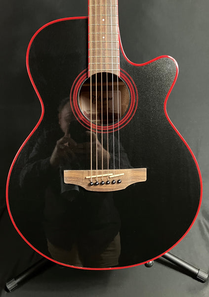 Takamine GF49CE FXC Concert Cutaway Acoustic-Electric Guitar Cosmic Black