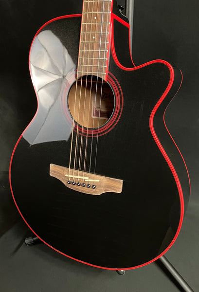 Takamine GF49CE FXC Concert Cutaway Acoustic-Electric Guitar Cosmic Black