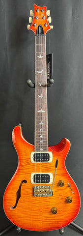 PRS SE Custom 24 Semi-Hollow Piezo Electric Guitar Vintage Sunburst w/ Gig Bag