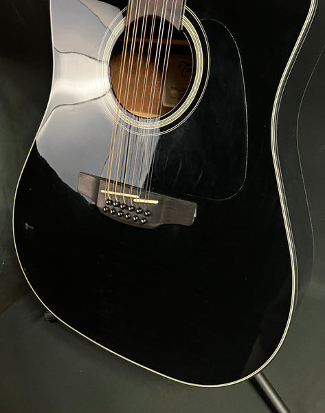 Takamine GD30CE-12 12-String Dreadnought Cutaway Acoustic-Electric Guitar Gloss Black
