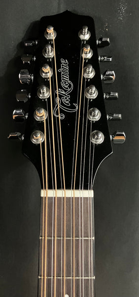 Takamine GD30CE-12 12-String Dreadnought Cutaway Acoustic-Electric Guitar Gloss Black