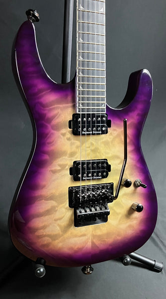 Jackson Pro Series SL2Q MAH Soloist Electric Guitar Quilted Purple Phaze Finish