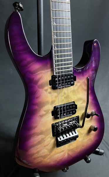 Jackson Pro Series SL2Q MAH Soloist Electric Guitar Quilted Purple Phaze Finish