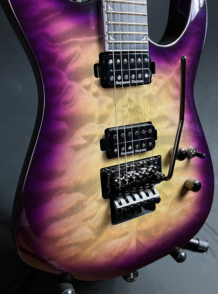 Jackson Pro Series SL2Q MAH Soloist Electric Guitar Quilted Purple Phaze Finish