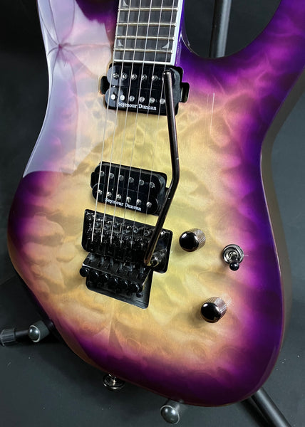 Jackson Pro Series SL2Q MAH Soloist Electric Guitar Quilted Purple Phaze Finish