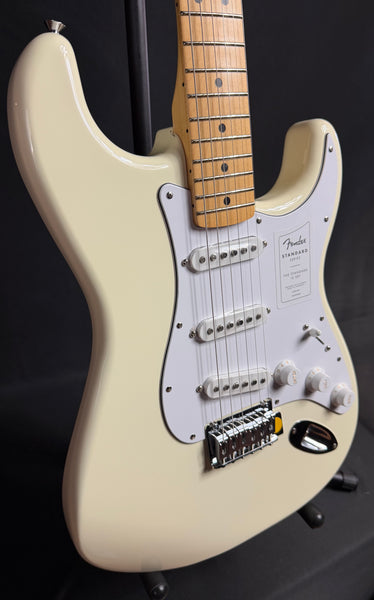 Fender Standard Stratocaster (2025) Electric Guitar Olympic White Finish (314)