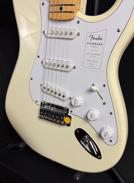 Fender Standard Stratocaster (2025) Electric Guitar Olympic White Finish (314)