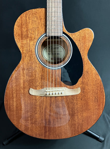 Fender FA-135CE All-Mahogany Concert Acoustic-Electric Guitar Natural