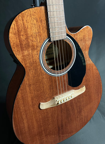 Fender FA-135CE All-Mahogany Concert Acoustic-Electric Guitar Natural