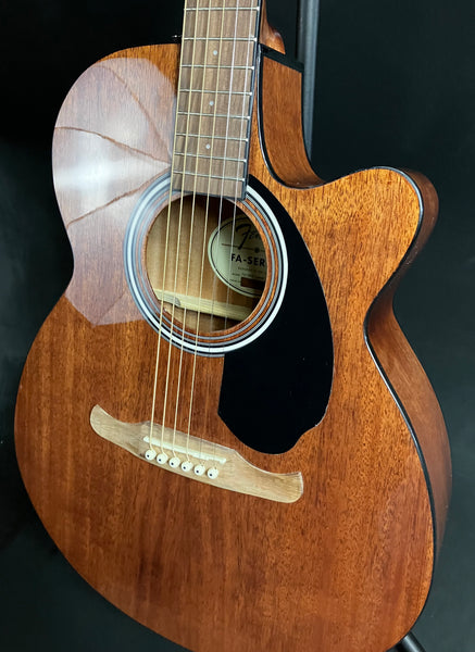 Fender FA-135CE All-Mahogany Concert Acoustic-Electric Guitar Natural
