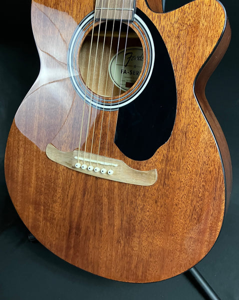 Fender FA-135CE All-Mahogany Concert Acoustic-Electric Guitar Natural