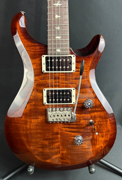 PRS S2 Custom 24 Electric Guitar Burnt Amber Smokeburst Finish w/ Case