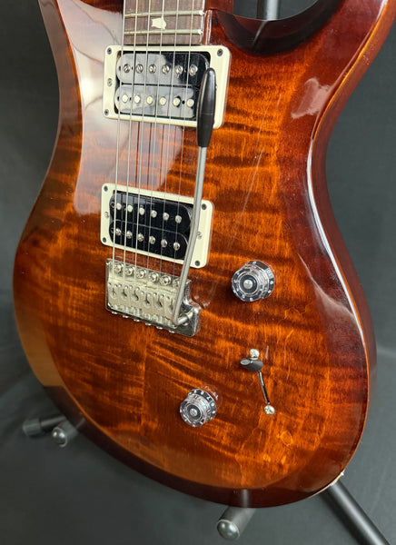 PRS S2 Custom 24 Electric Guitar Burnt Amber Smokeburst Finish w/ Case