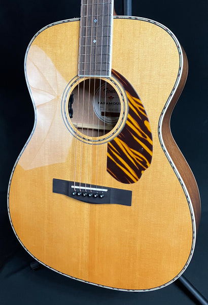 Fender PO-220E Orchestra Acoustic-Electric Guitar Gloss Natural w/ OHSC